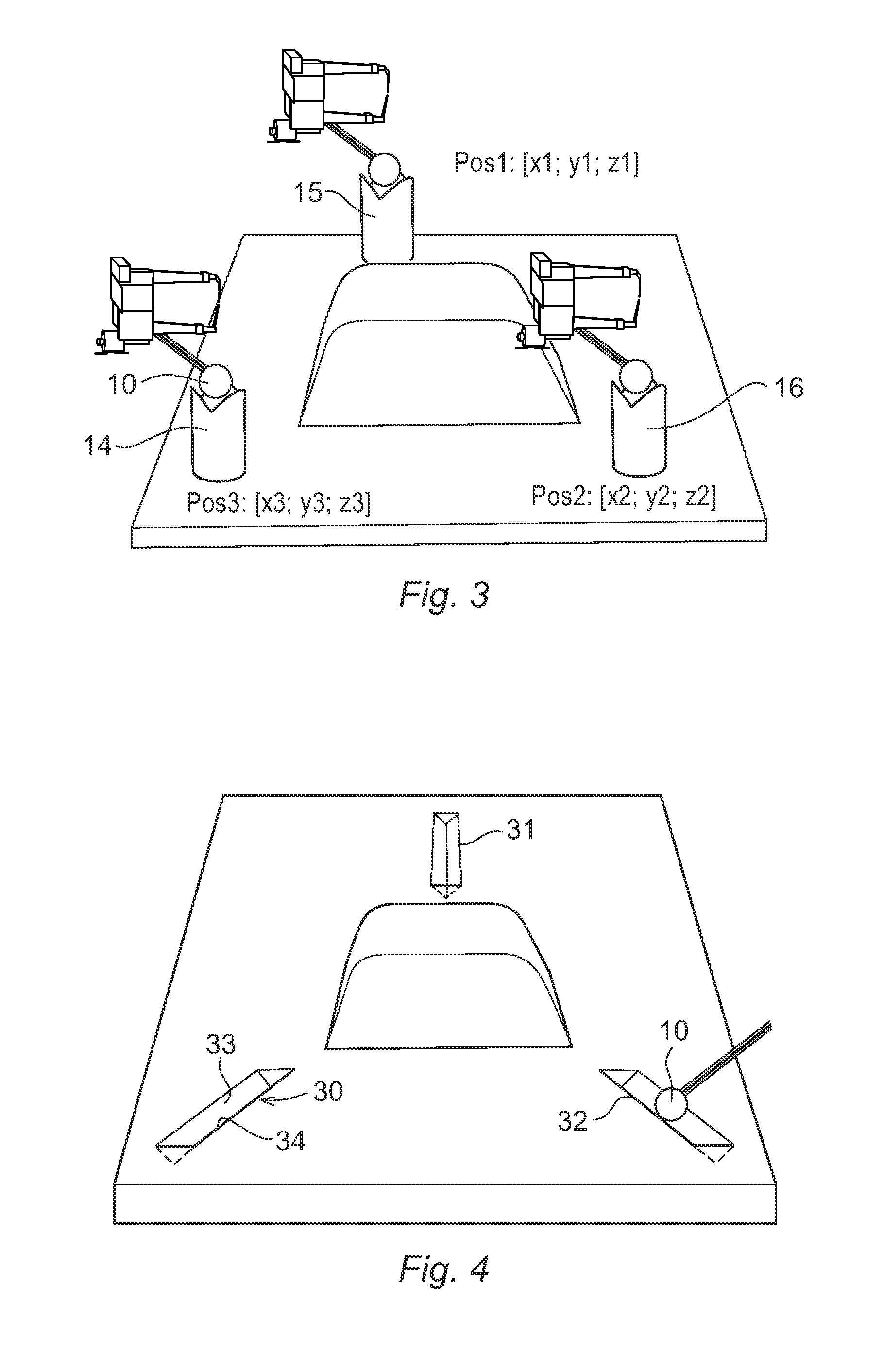 A method and system for determining the relation between a robot coordinate system and a local coordinate system located in the working range of the robot