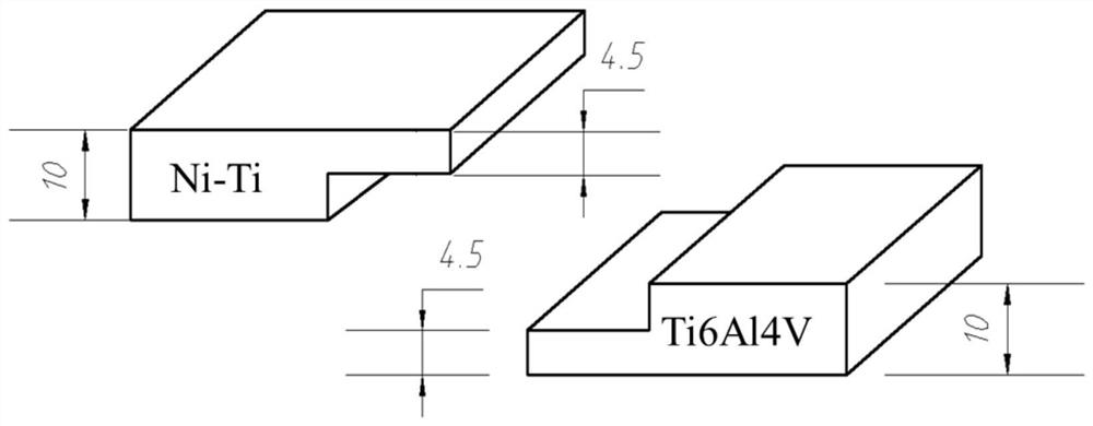 A kind of niti and ti6al4v dissimilar metal composite welding method