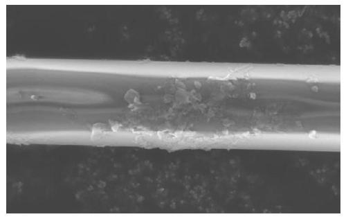 Optical frequency converter of optical fiber integrated layered gallium selenide nanosheet and preparation method