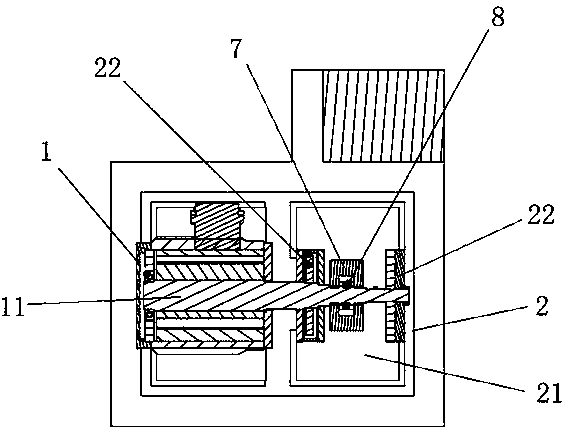 Grease lubrication rolling bearing service life acceleration experiment device based on switched reluctance motor