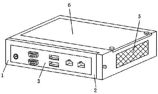 Intrusion prevention terminal convenient to disassemble and assemble