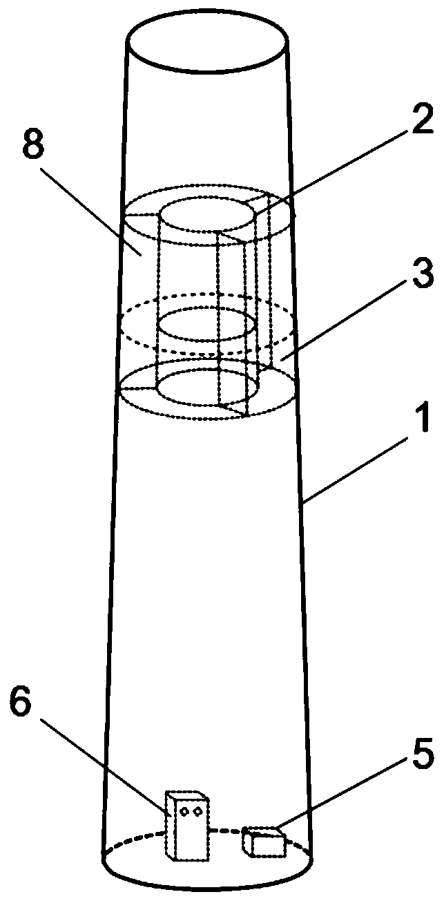 Wind generating set tower capable of automatically adjusting damping properties