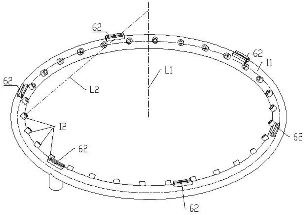 Spray ring with adjustable nozzle angle and air-assisted sprayer