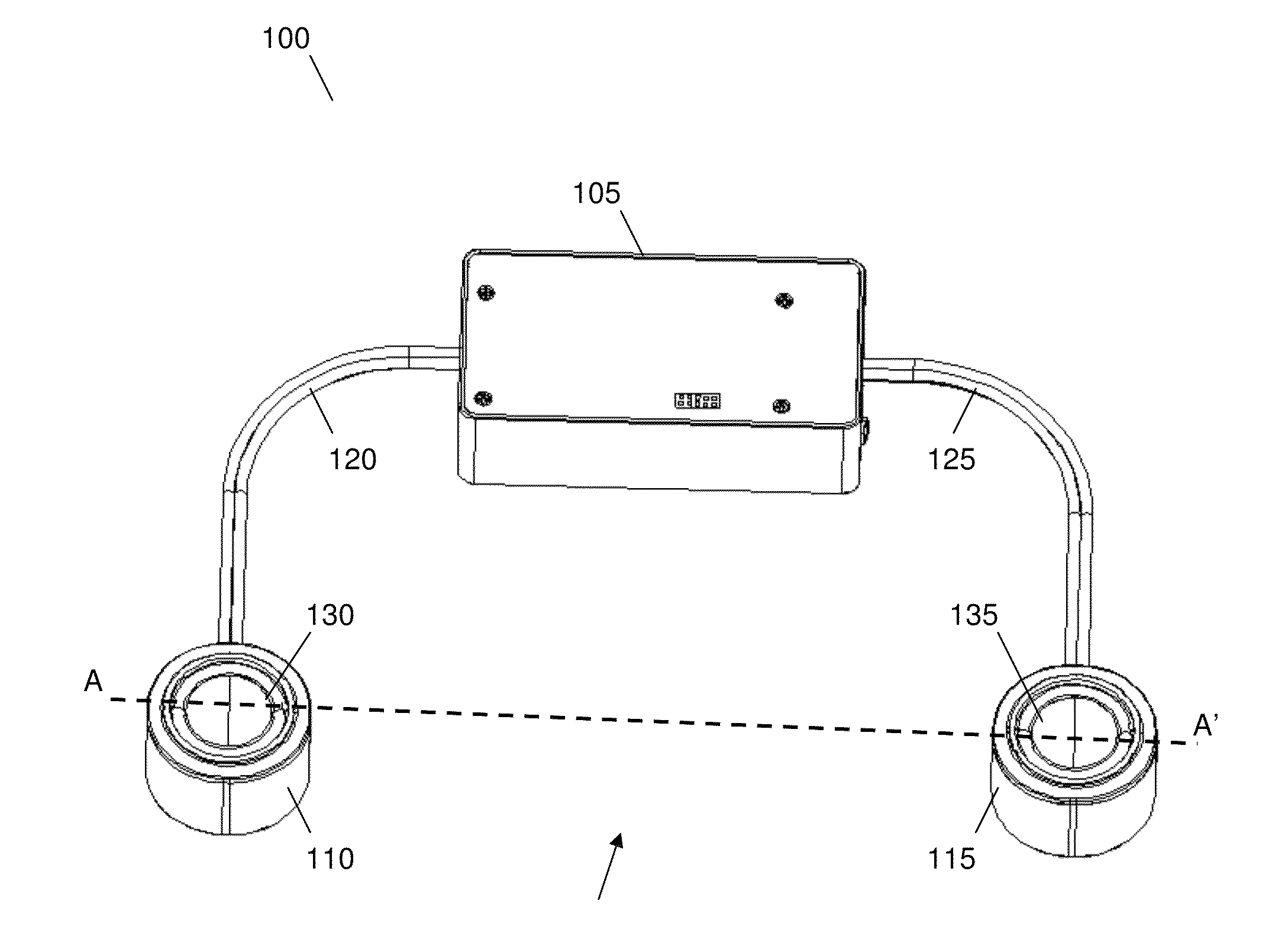 Wearable speaker system with satellite speakers and a passive radiator
