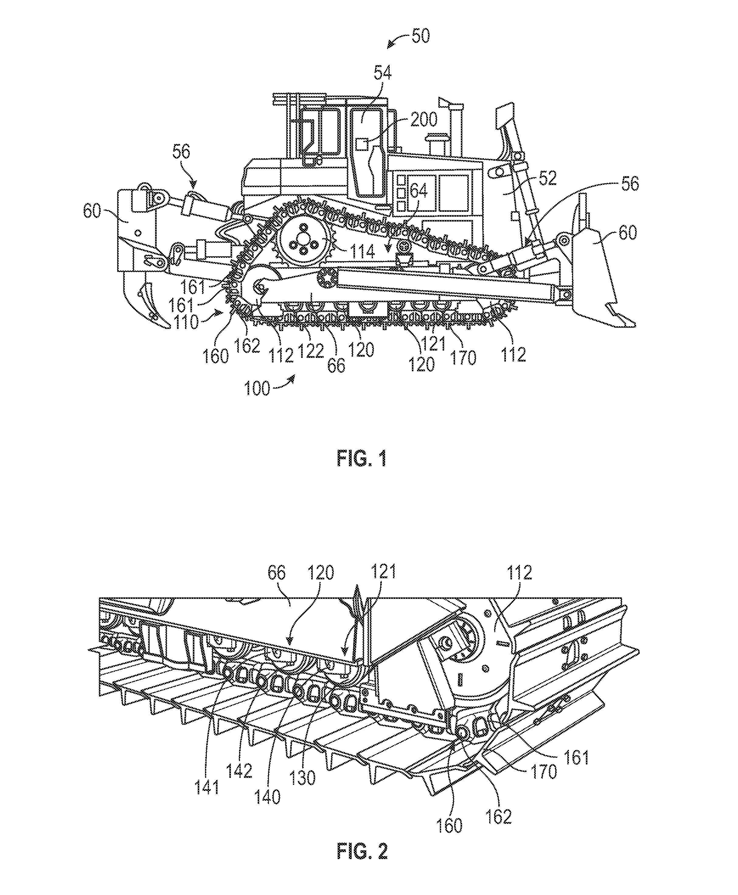 Track roller assembly with a wear measurement system