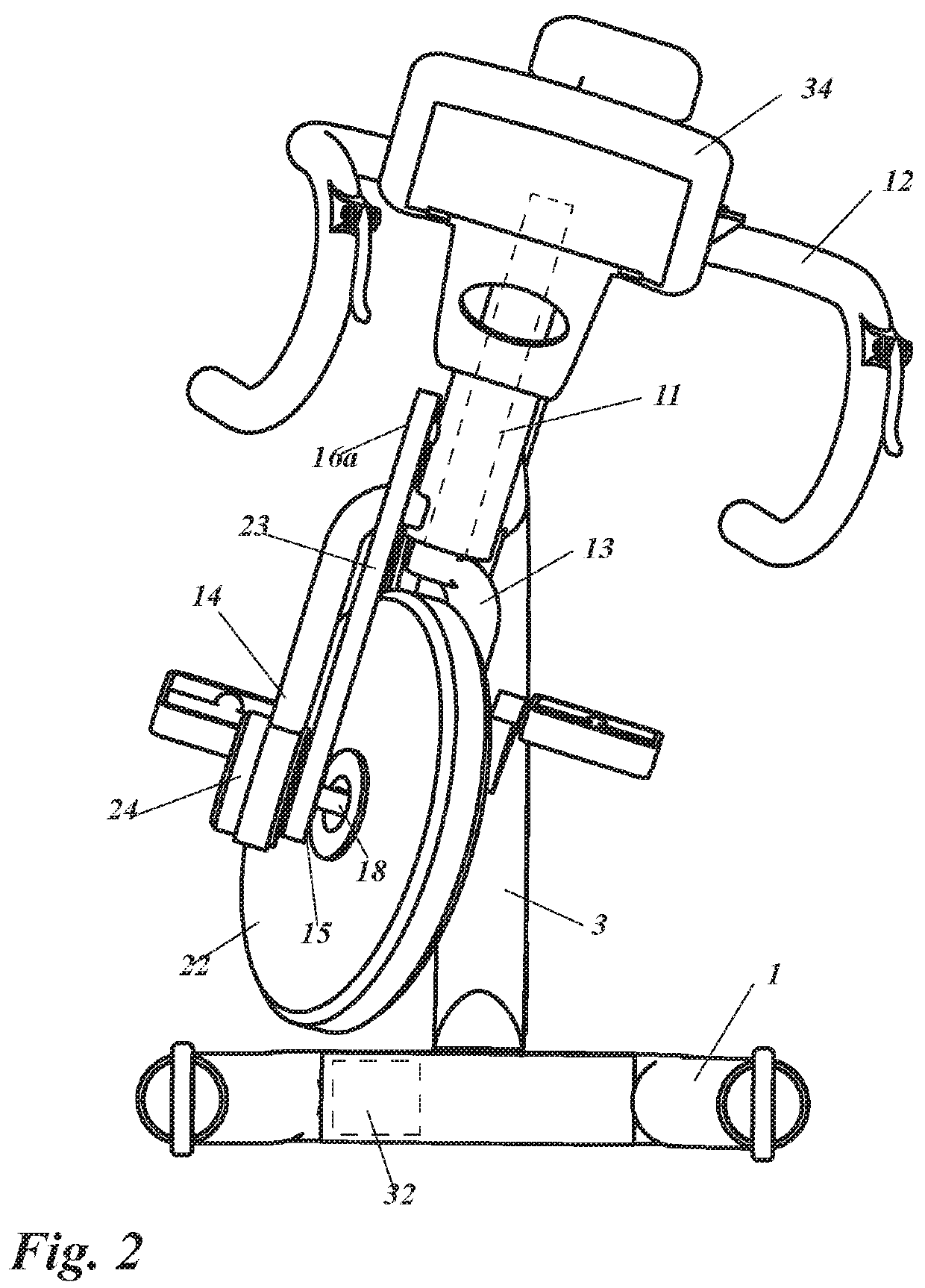 Exercising bicycle