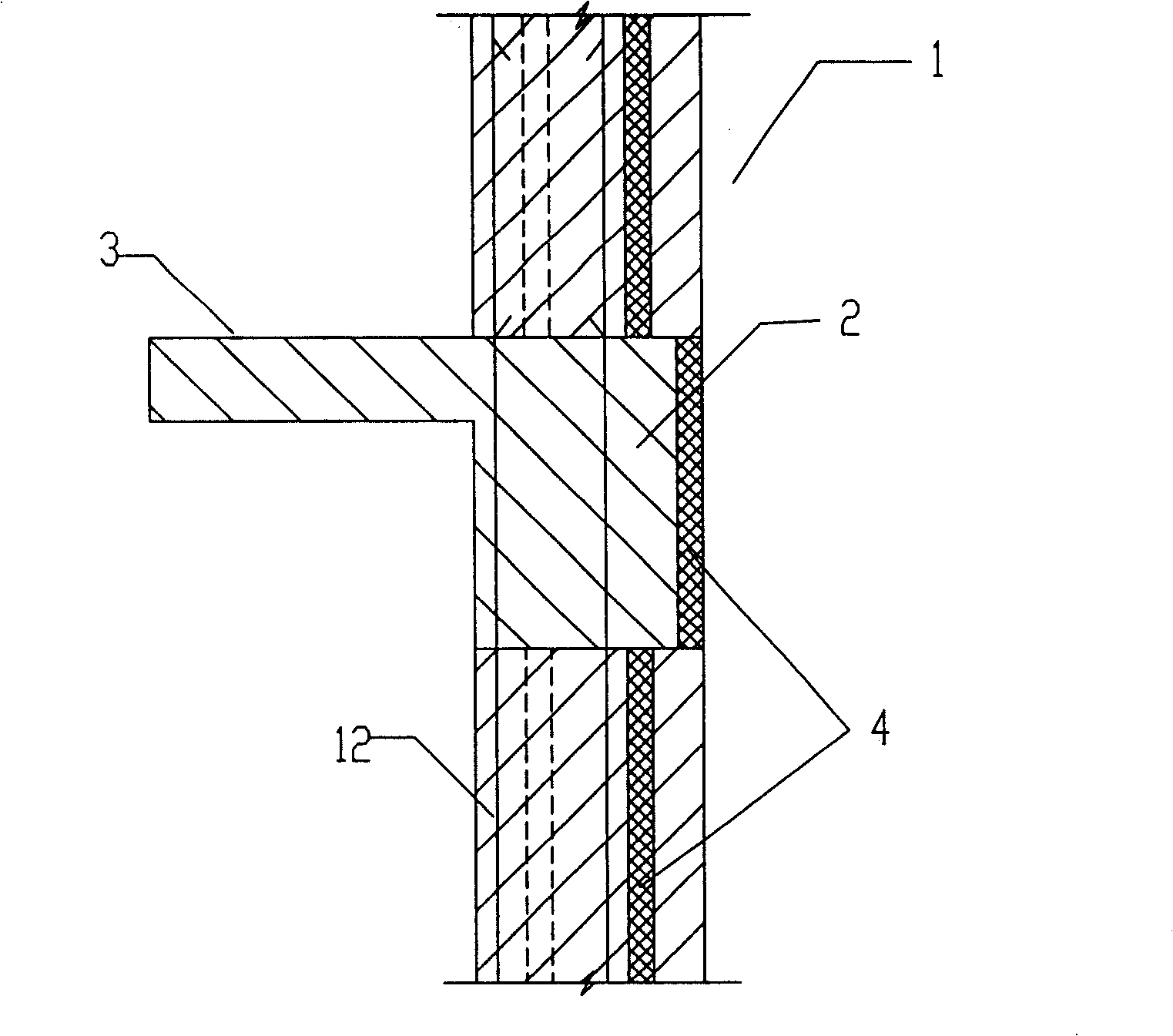 Self-insulating concrete house structural system