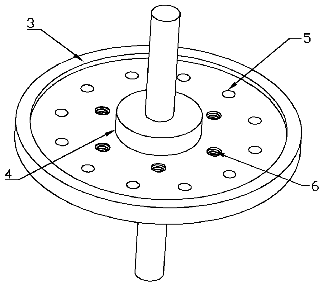 Device capable of using rotary hole disc to generate high-speed cut-off jet flow