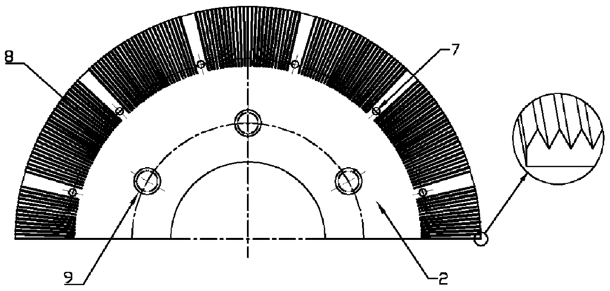 Device capable of using rotary hole disc to generate high-speed cut-off jet flow