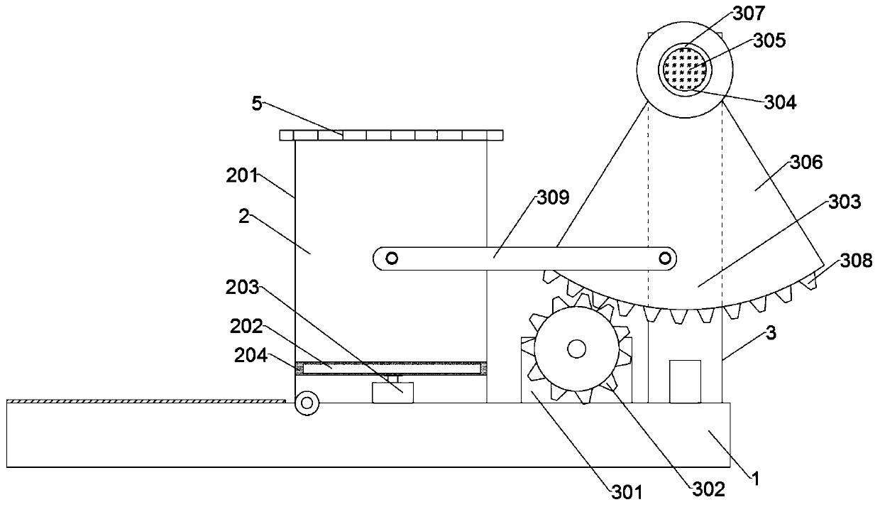 One-dimensional simulation device for development simulation experiment apparatus of natural gas hydrate