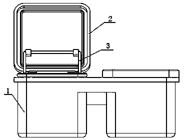 Contact lens box capable of automatically taking lenses
