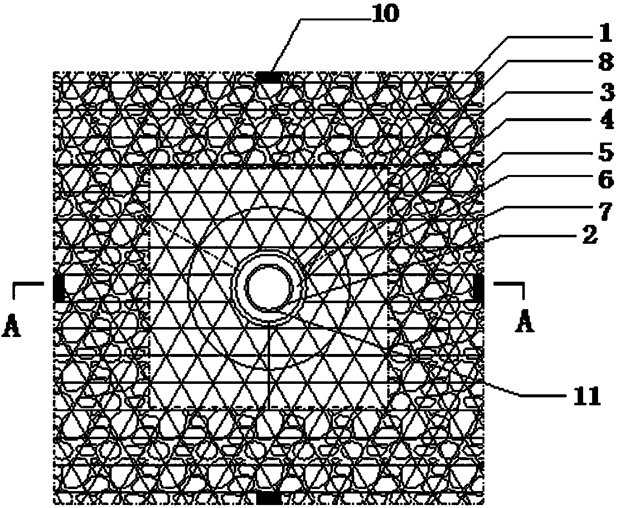 Flat roof rainwater regulation and storage device and method