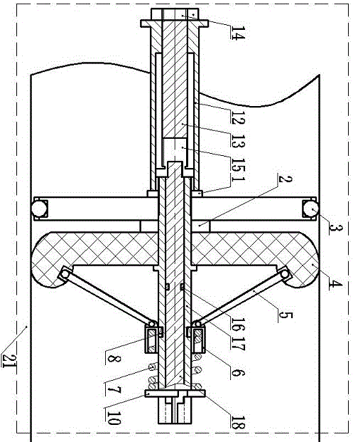 Bracing rod type plug of oil and gas gathering and transferring pipeline