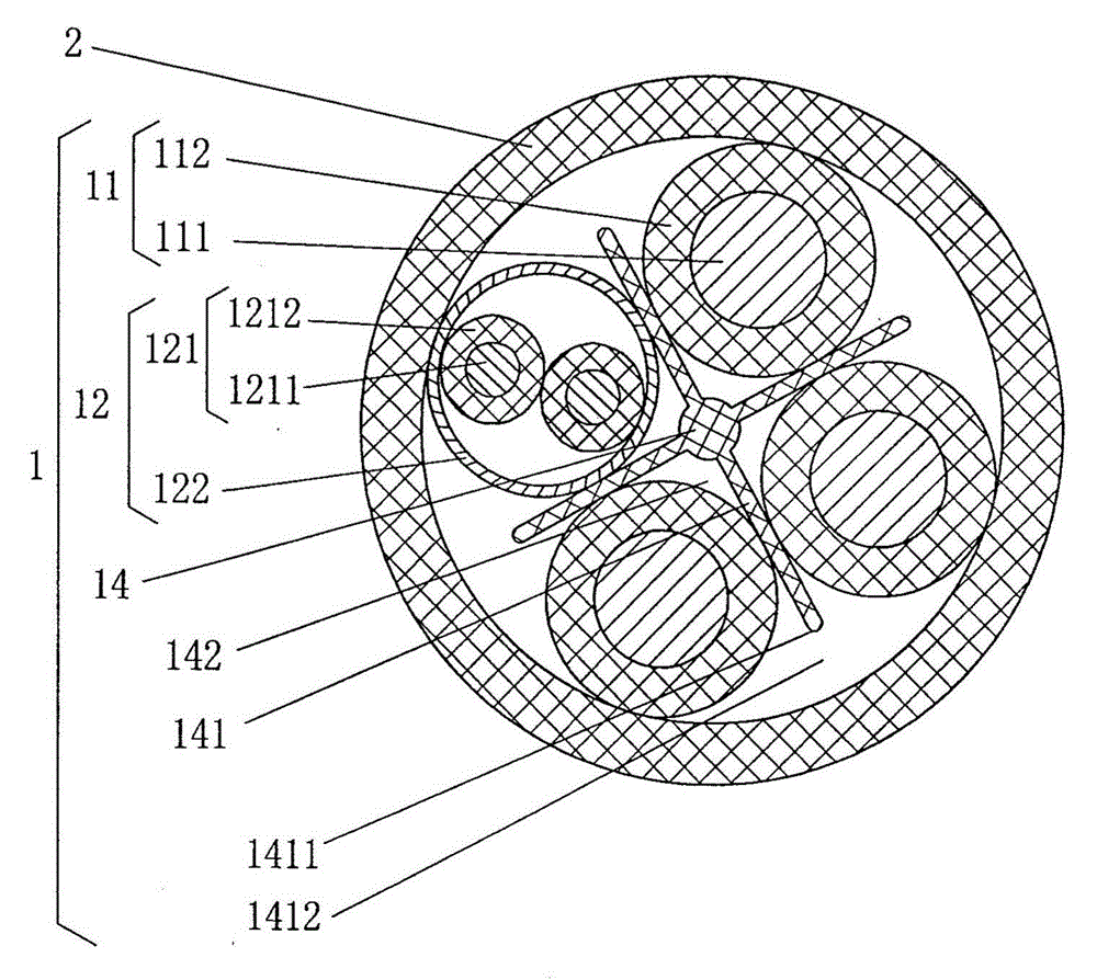 Cable for charging facility of electric automobile