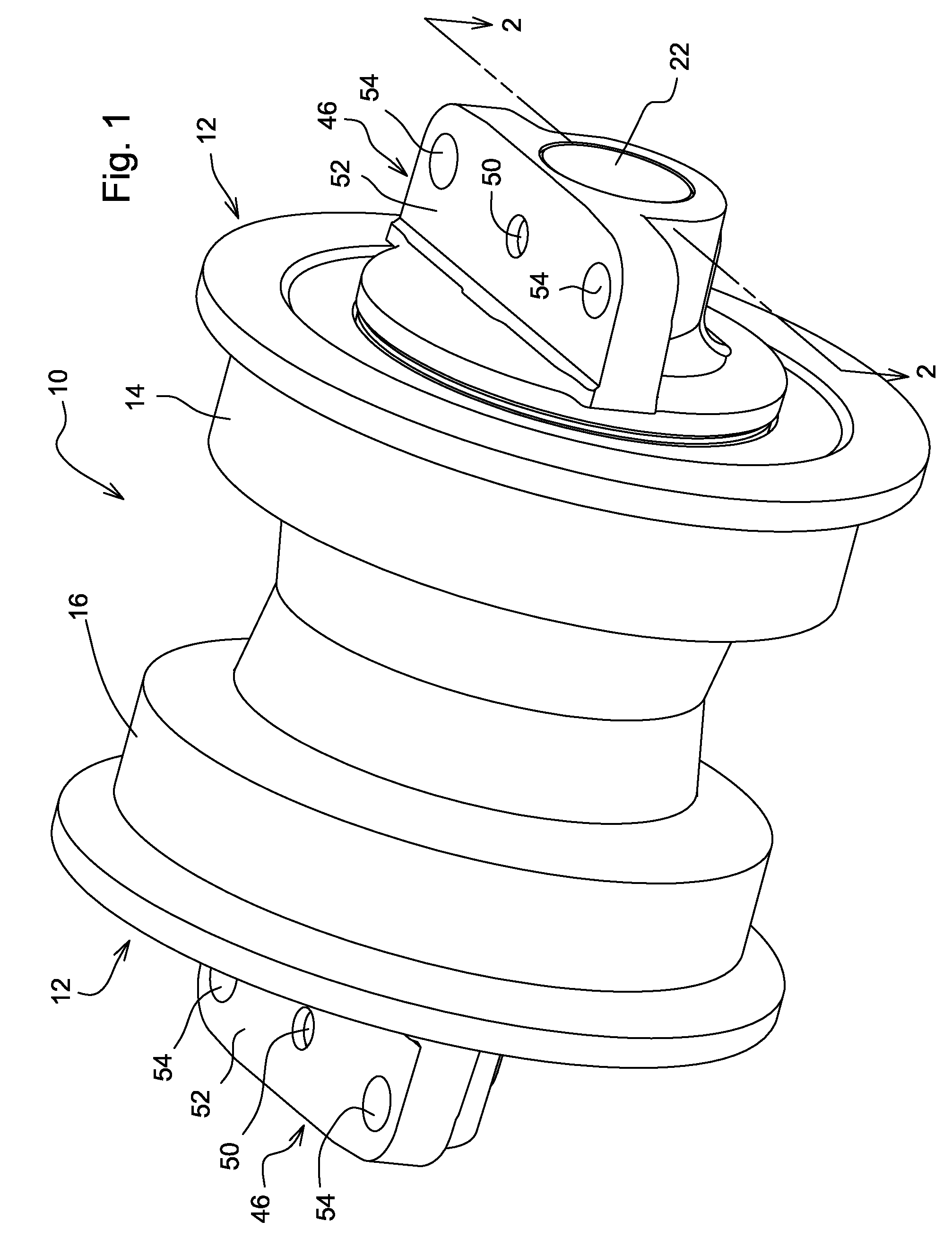 Crawler Track Roller With Internal Spherical Spacers