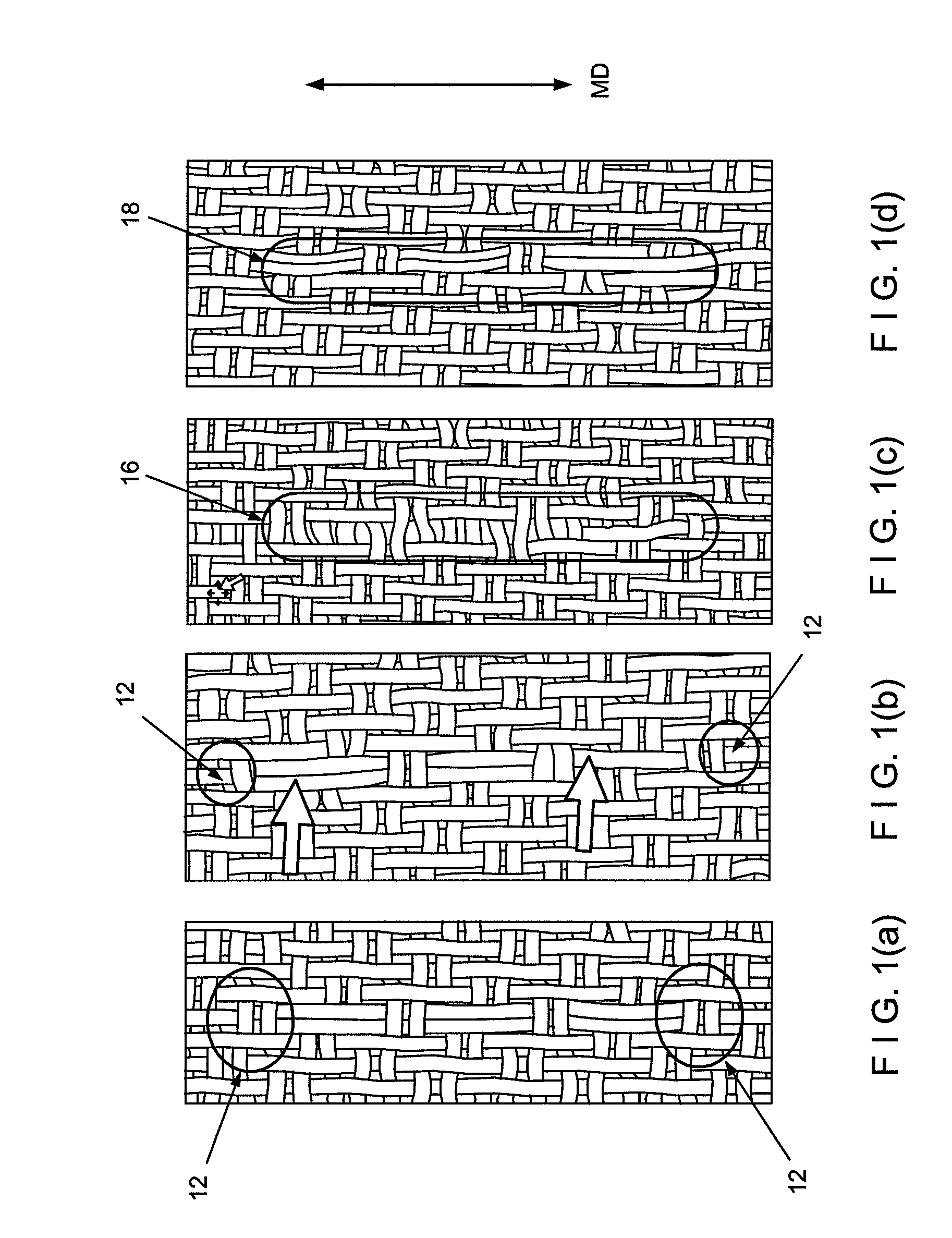 Formation of a fabric seam by ultrasonic gap welding of a flat woven fabric