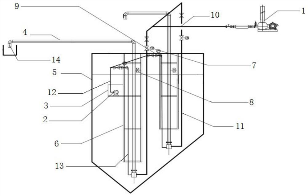 Gas stripping device and aerated grit chamber