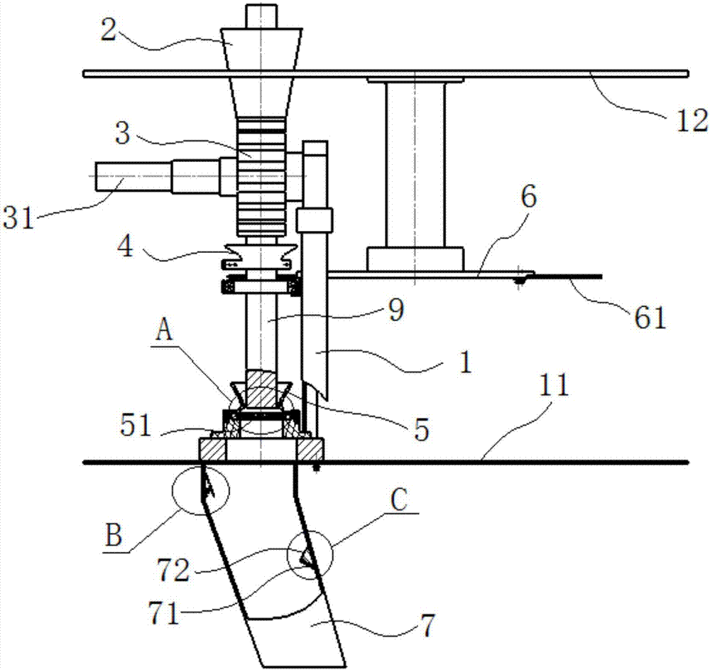 A real-time sugarcane cutting mechanism of a sugarcane planter