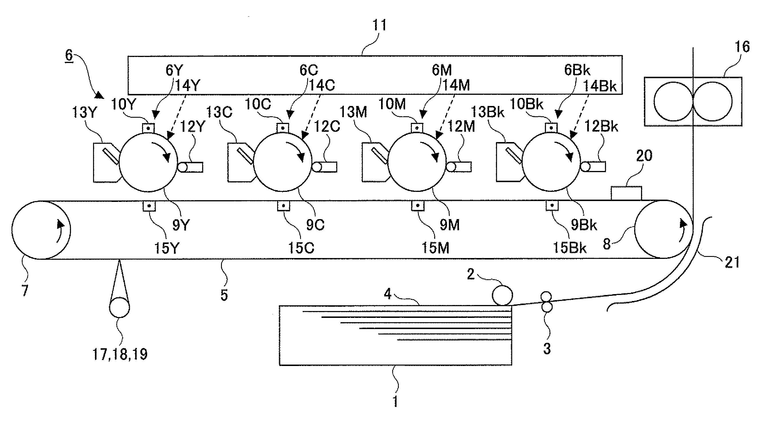 Image forming apparatus, correction control method and computer readable information recording medium
