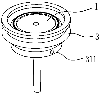 Sliding suction cup with elastic sheath