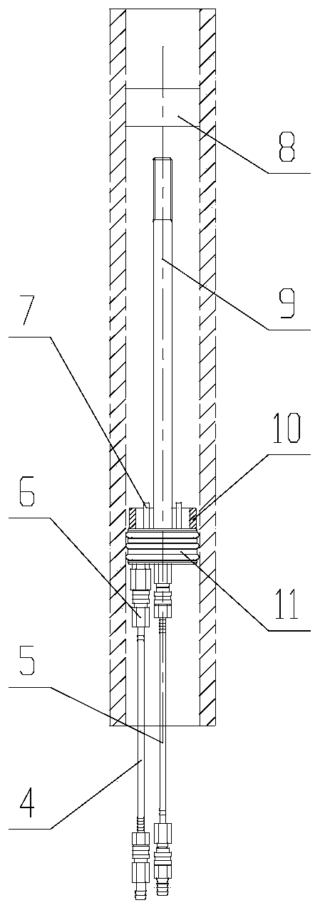 The method of using the anti-deformation water cooling device for welding the penetrating part of the driving tube seat