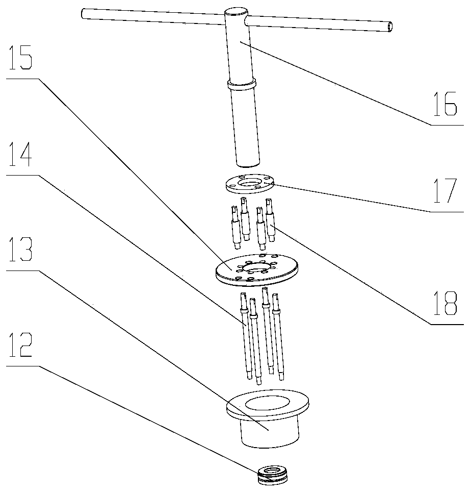 The method of using the anti-deformation water cooling device for welding the penetrating part of the driving tube seat