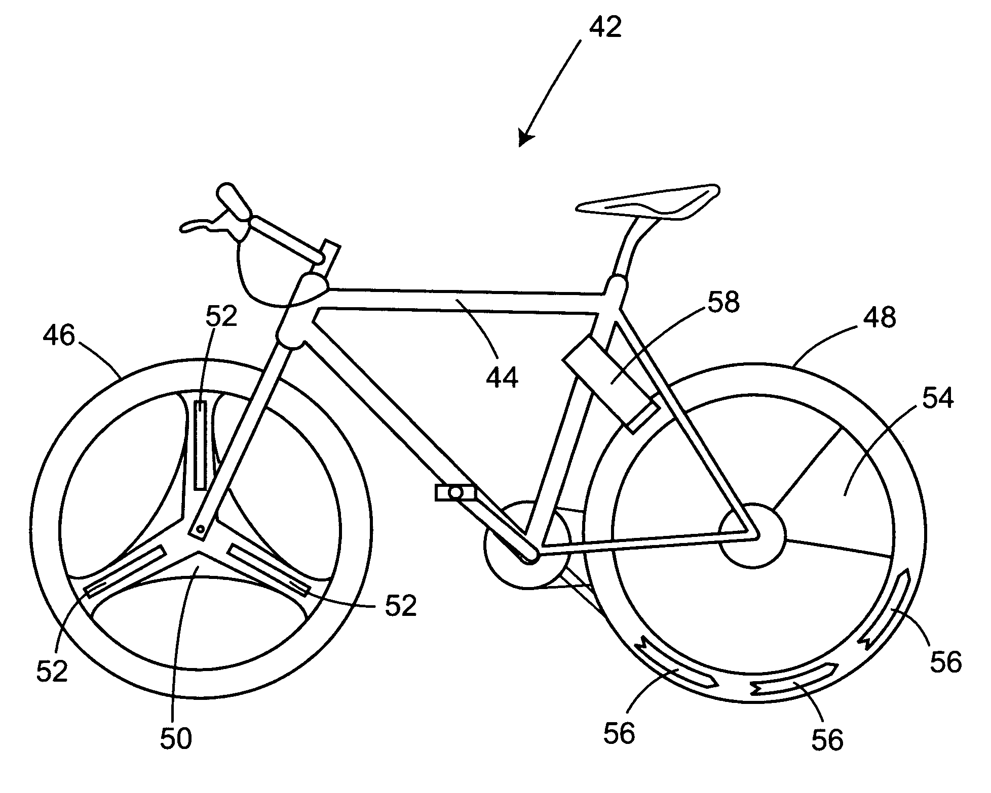 Human powered vehicle safety lighting structures