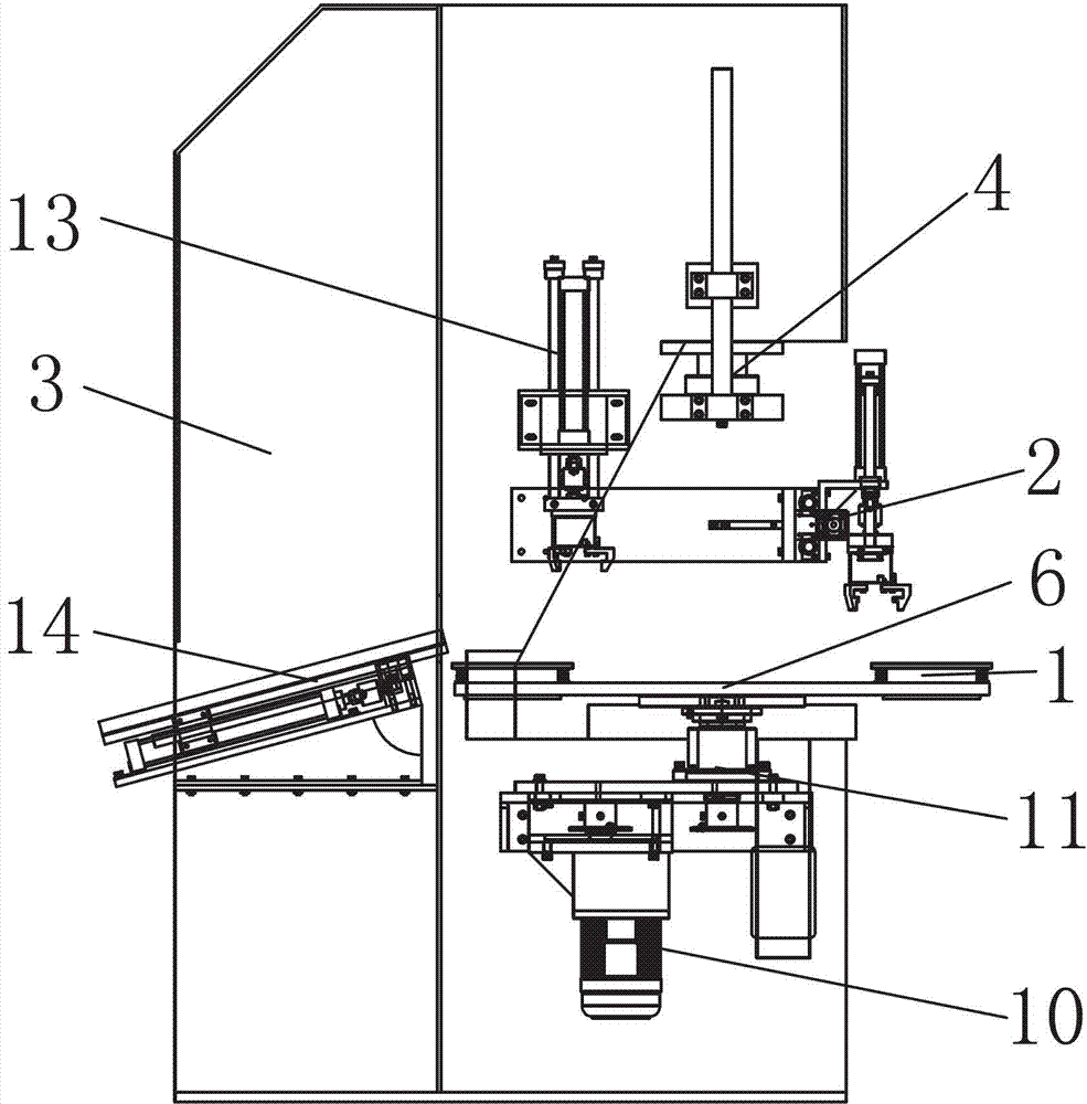 Full-automatic rotor aluminum-casting machine