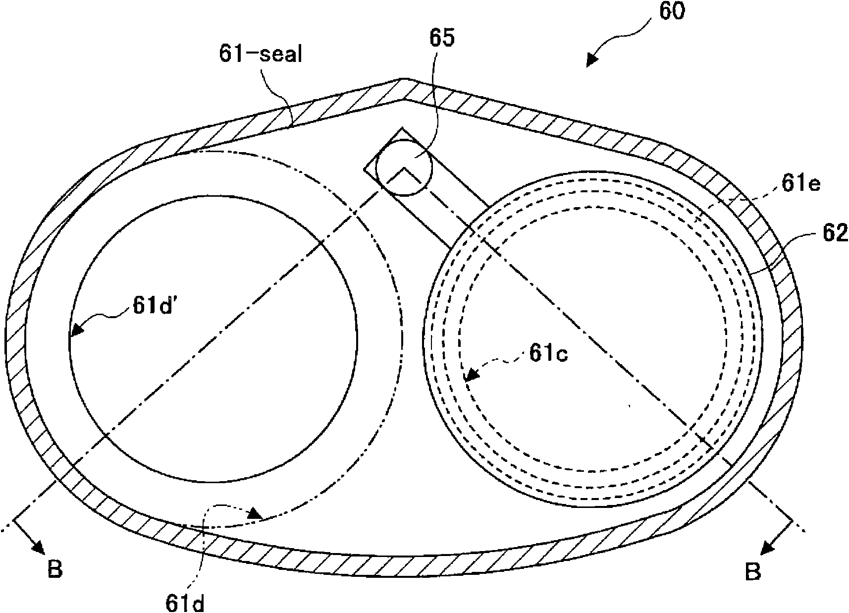 Valve and processing device with the valve