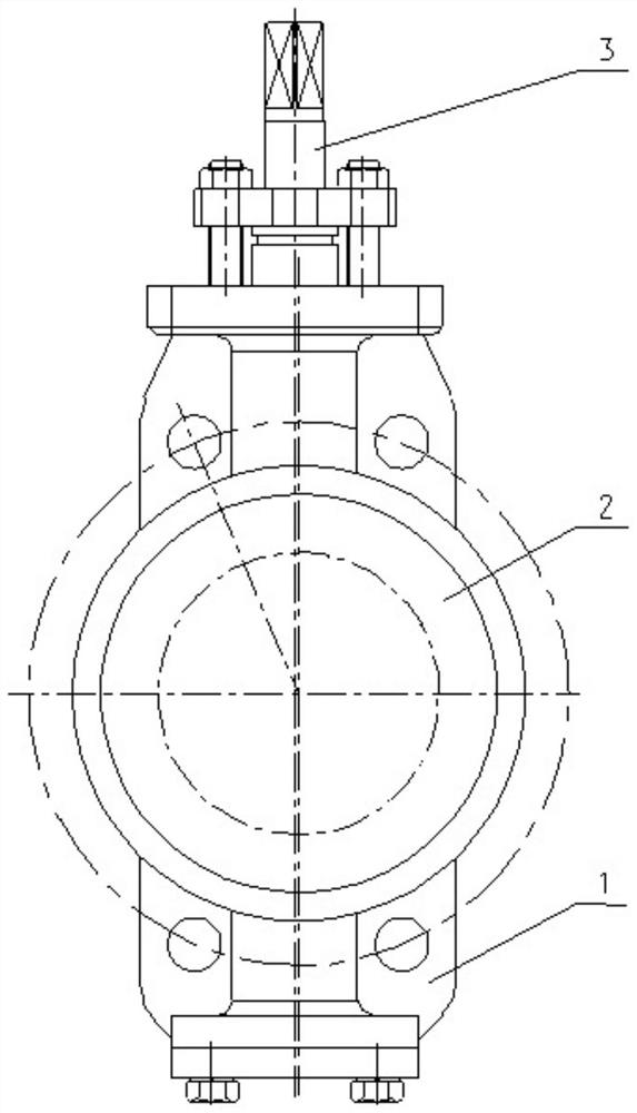 Fire-resistant butterfly valve
