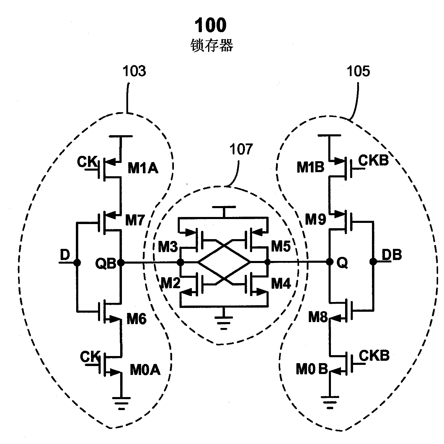 Latch structure, frequency divider, and methods for operating same
