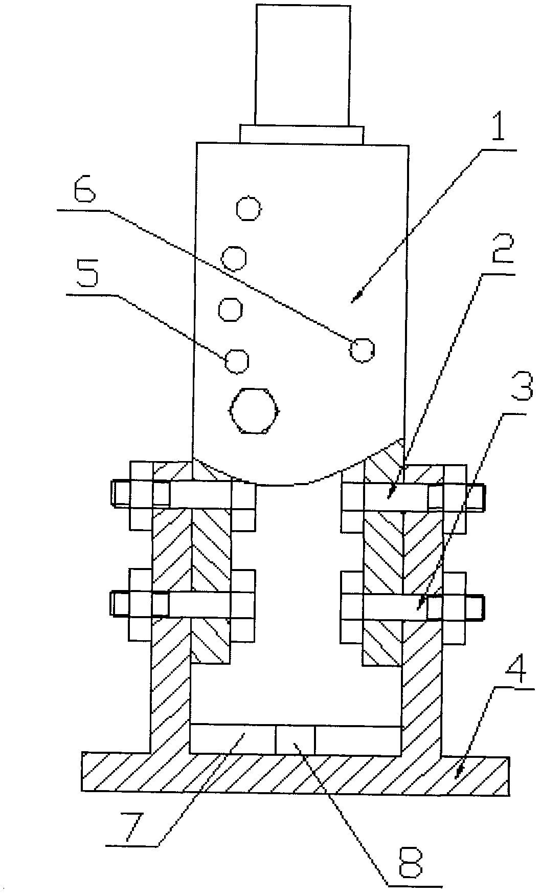 Novel oil press structure