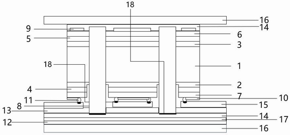 Integrated composite local conductive core plate and application thereof