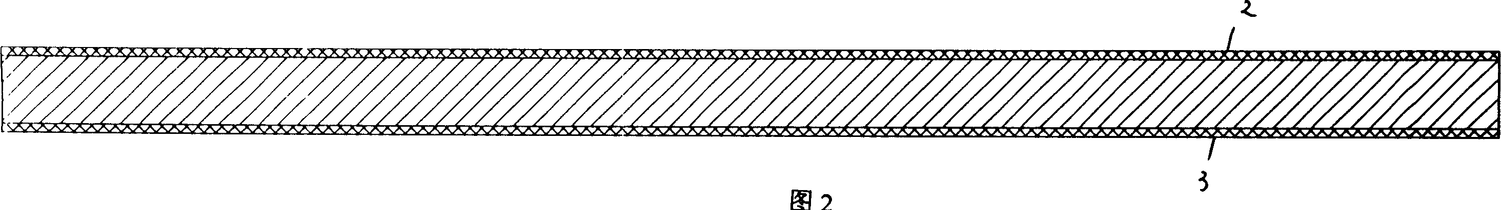 Plane button type packing technology of integrated circuit or discrete component and its packing structure