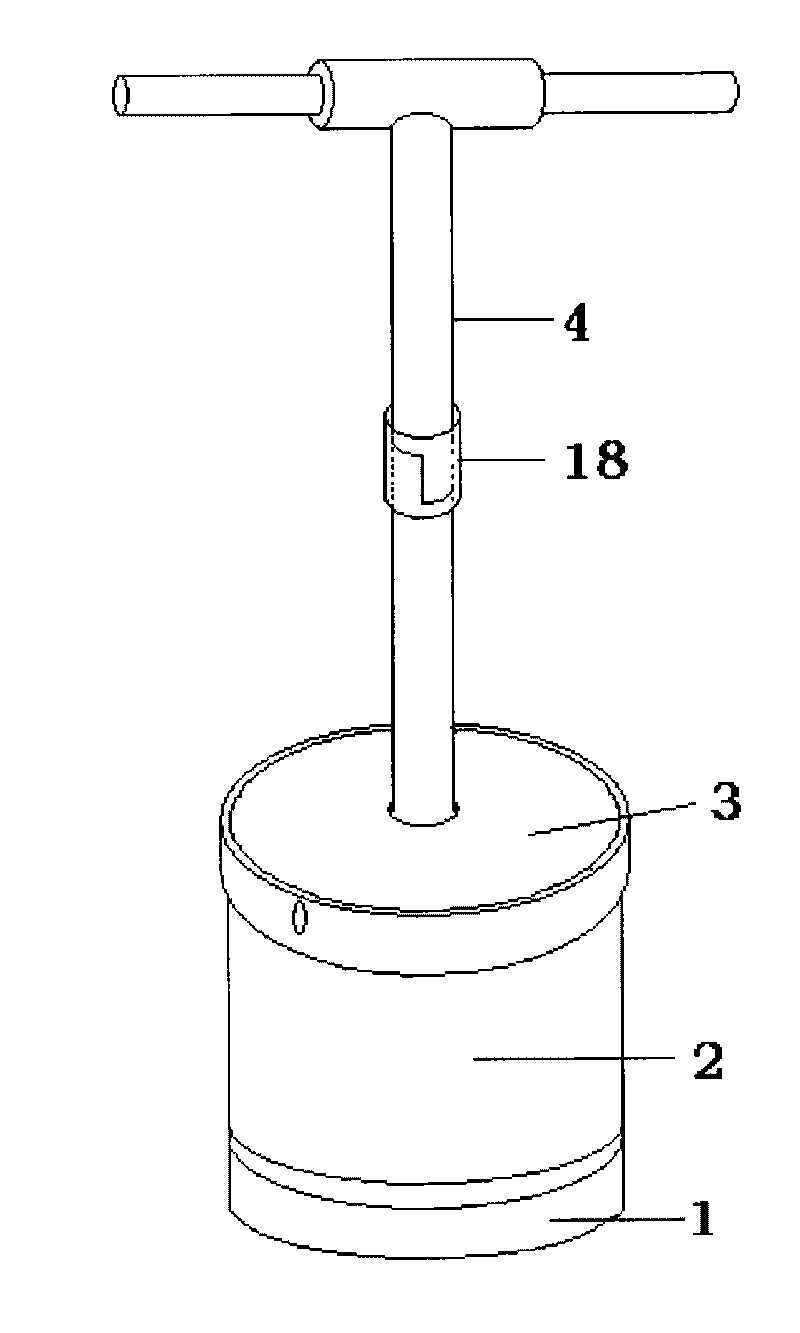 Hand-holding original-state pillar collecting device
