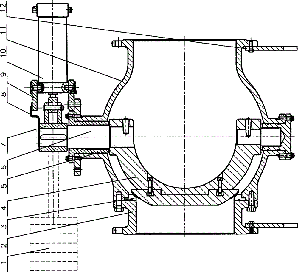 C-shaped four-eccentric slurry pump control valve