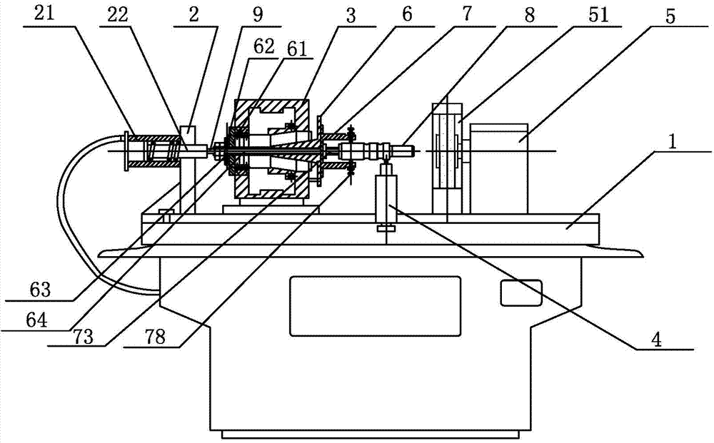 Water pump shaft grinding device and process