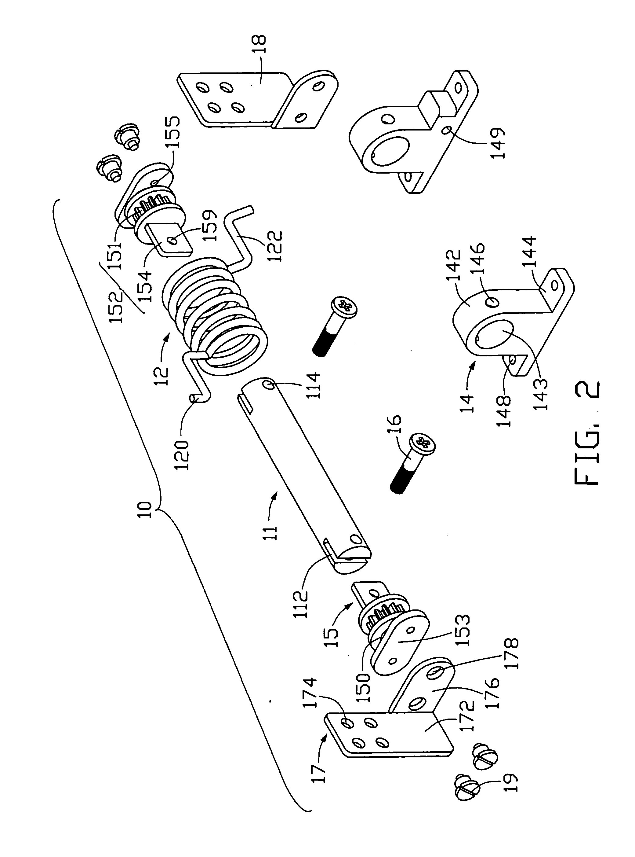 Adjusting assembly for LCD monitor