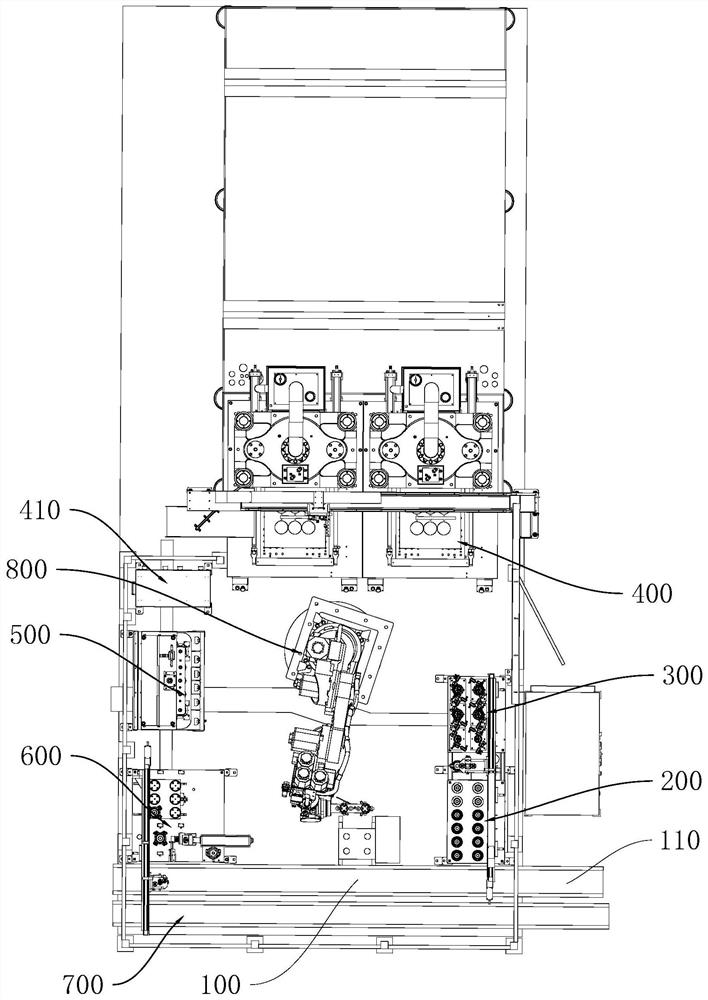 Automatic stator plastic packaging system