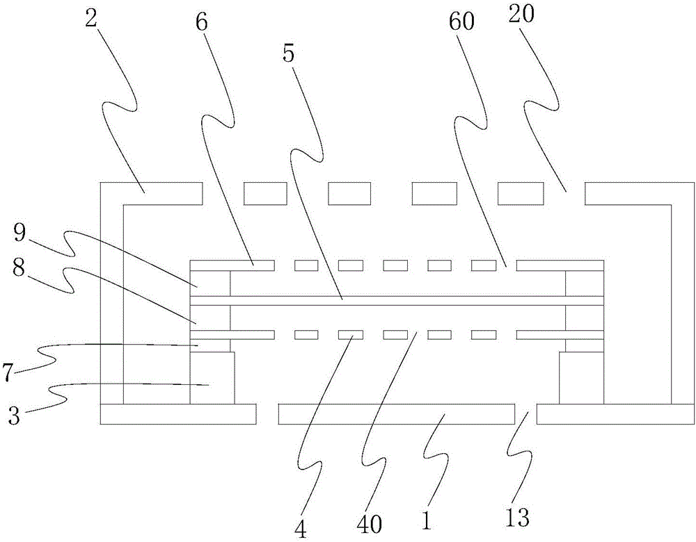 Double-back-pole MEMS sound generation device and electronic equipment