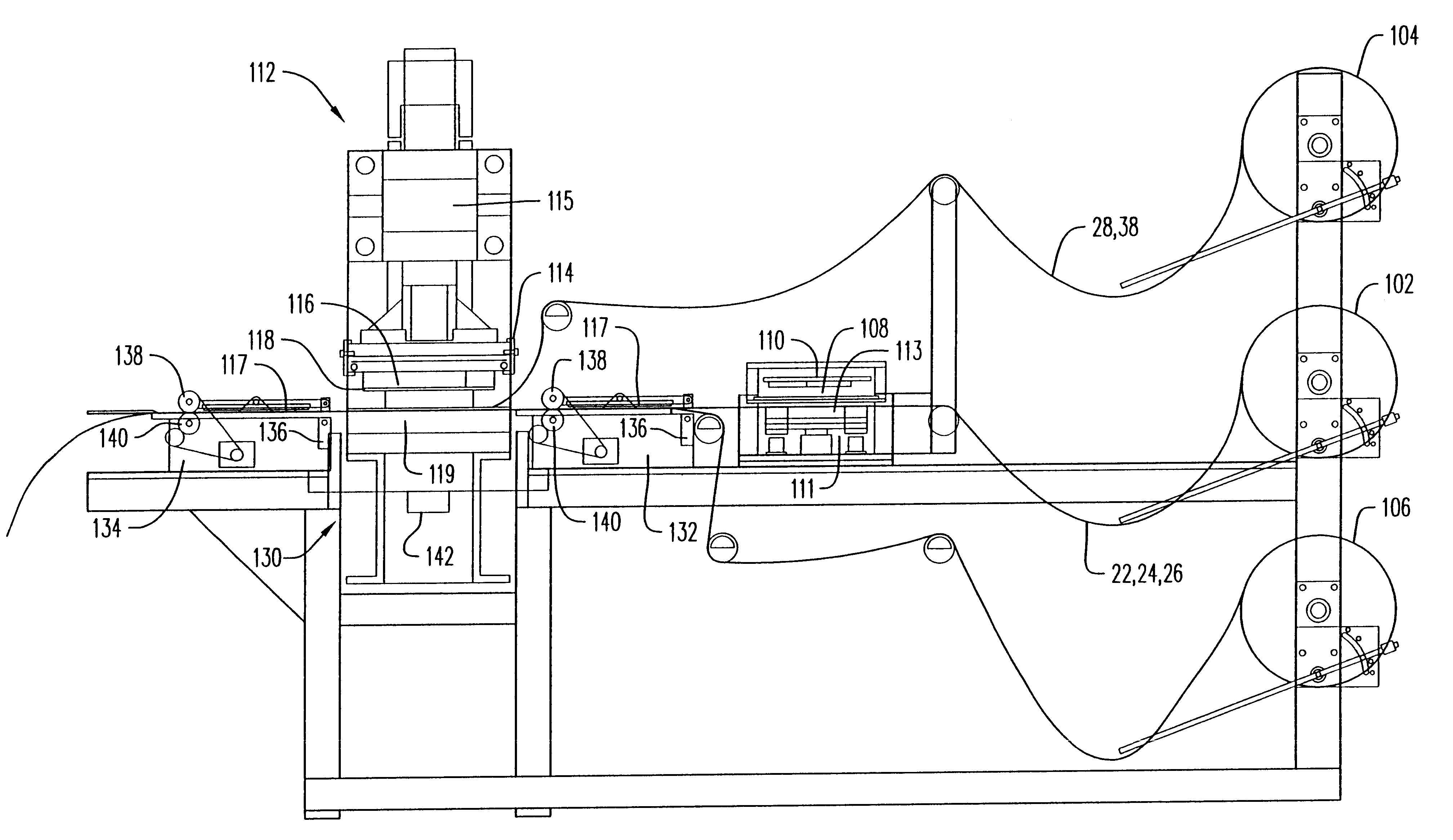Device for making stretch cushion strap assemblies