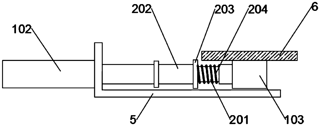 Automatic telescopic collision-prevention device of inkjet printer