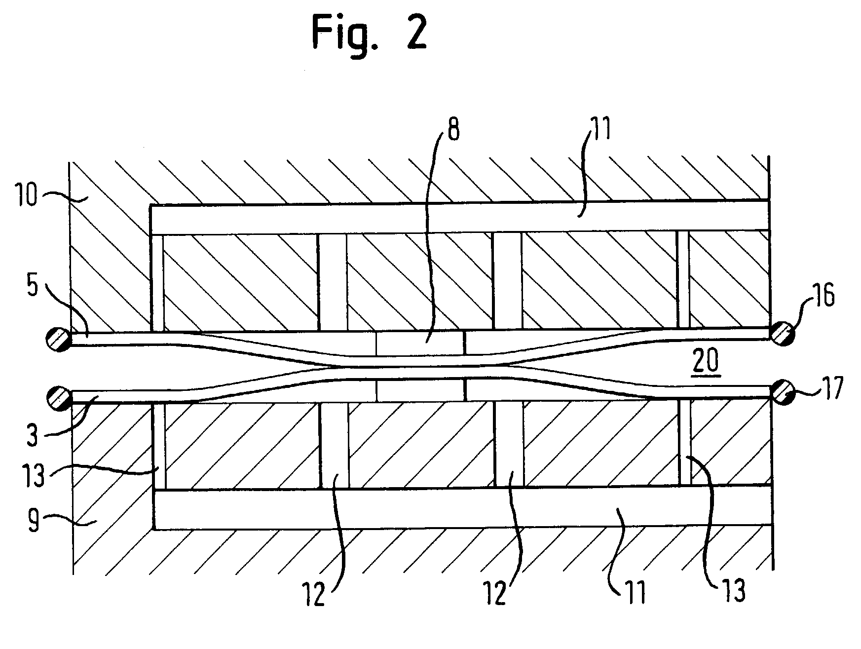 Device for vacuum-pressing of DVD substrates