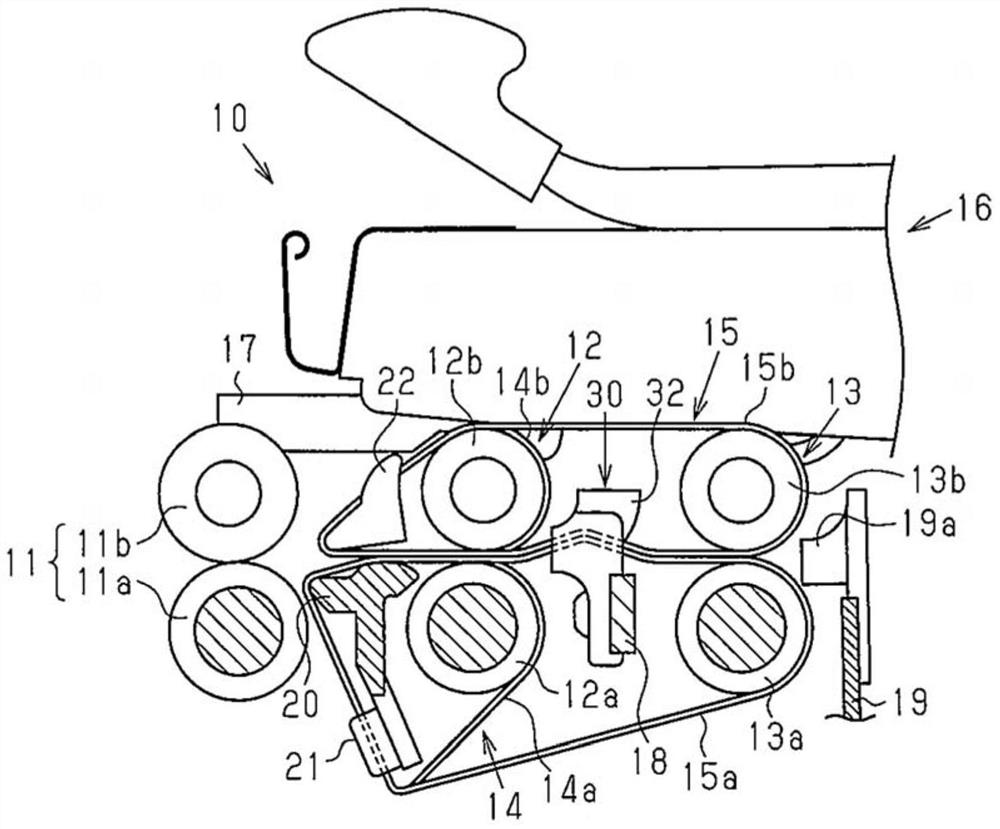 Drafting device for spinning frame