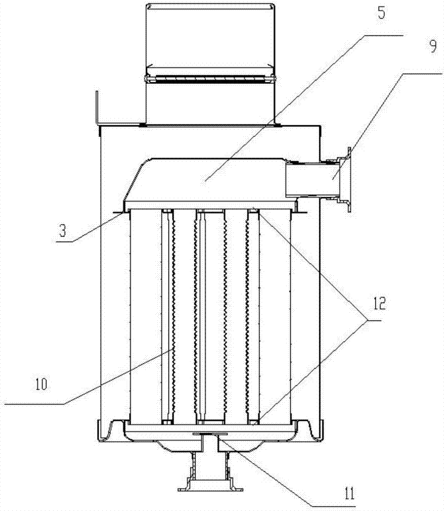 Parallel type gas water heater condensation heat exchanger