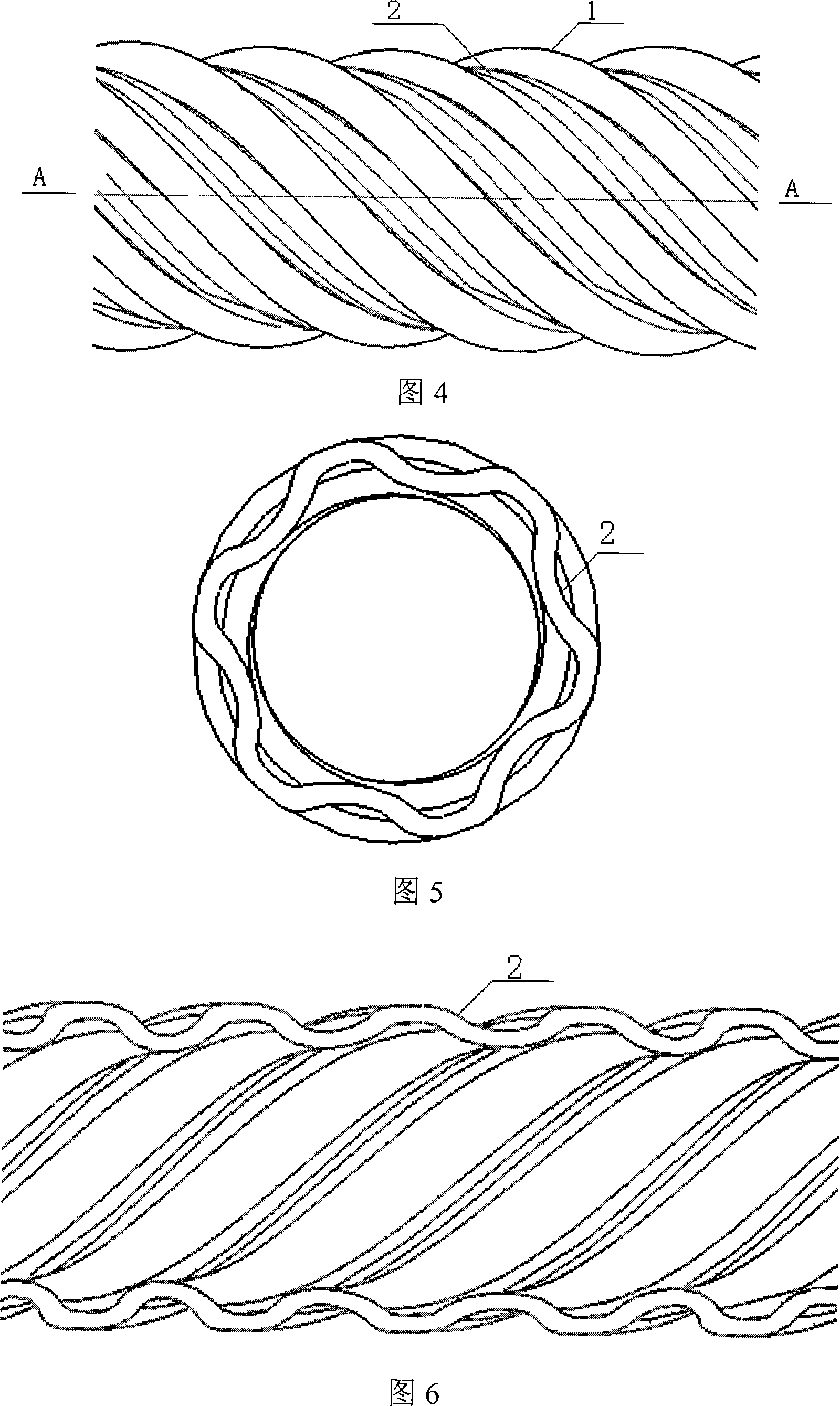 Winding type spiral pipe heat exchanger