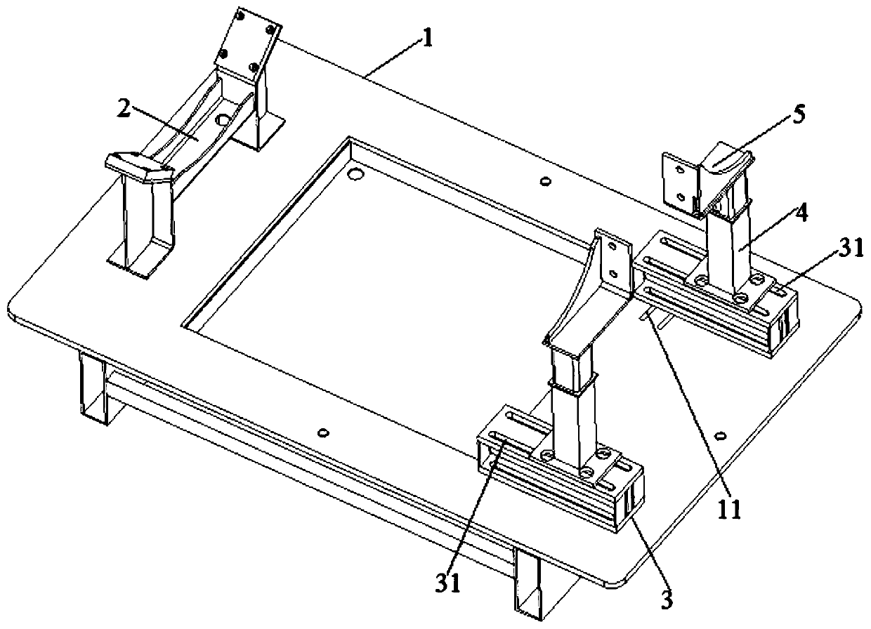 Adjustable engine tray