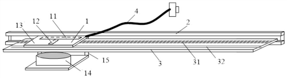 A kind of linear displacement measuring device and method