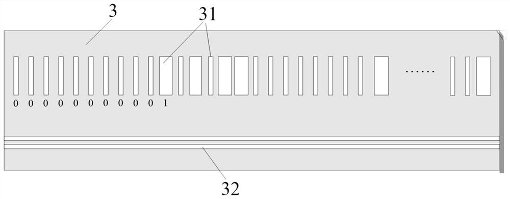 A kind of linear displacement measuring device and method