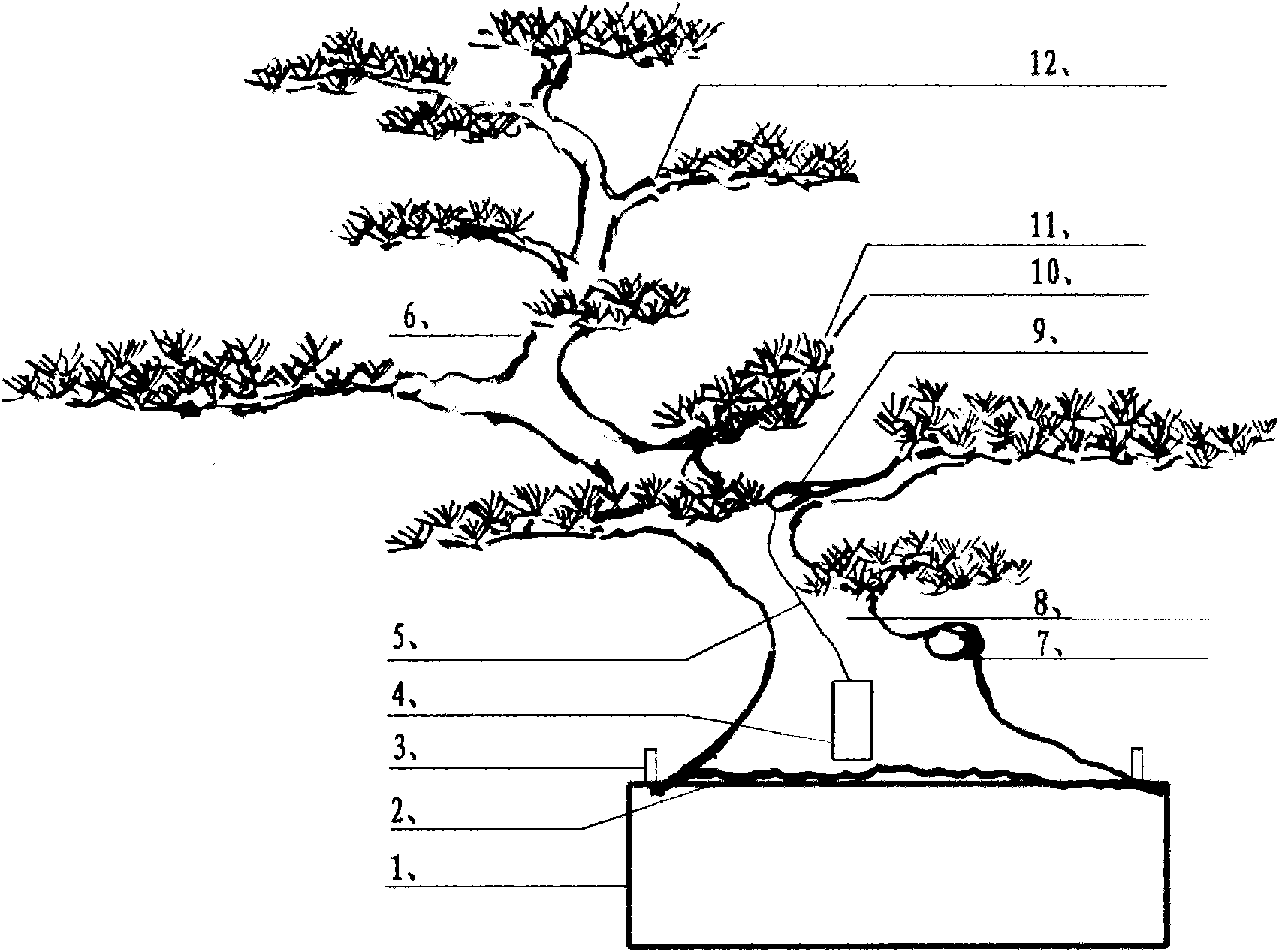 Simulation and fabrication method of landscape tree